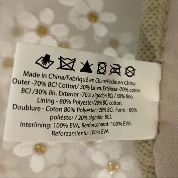 The Body Shop Cotton/Linen Blend Makeup/Travel Bag - Picture 11 of 12